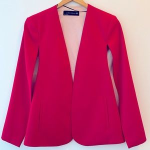 Fuscia Cape Blazer